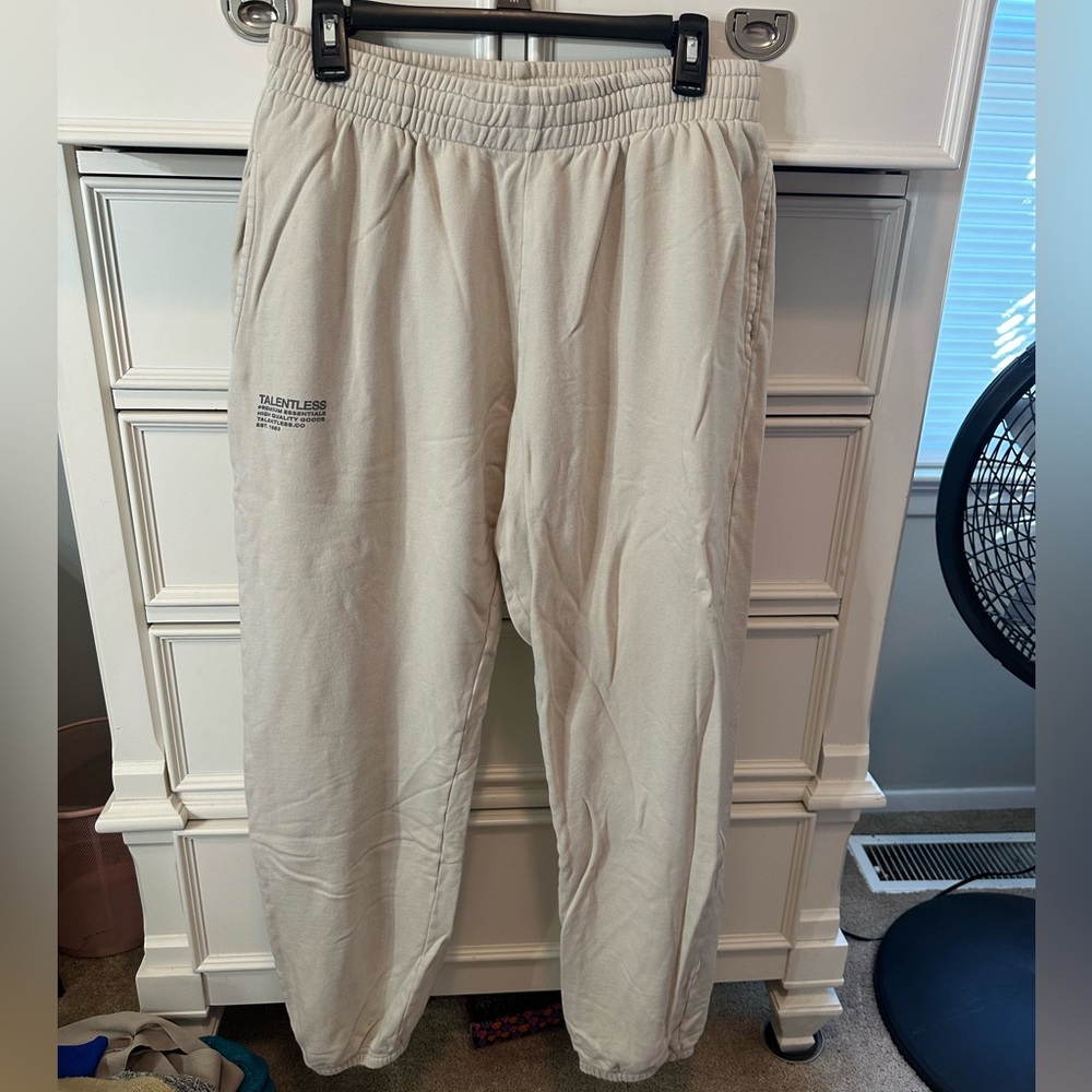 Talentless tan sweatpants